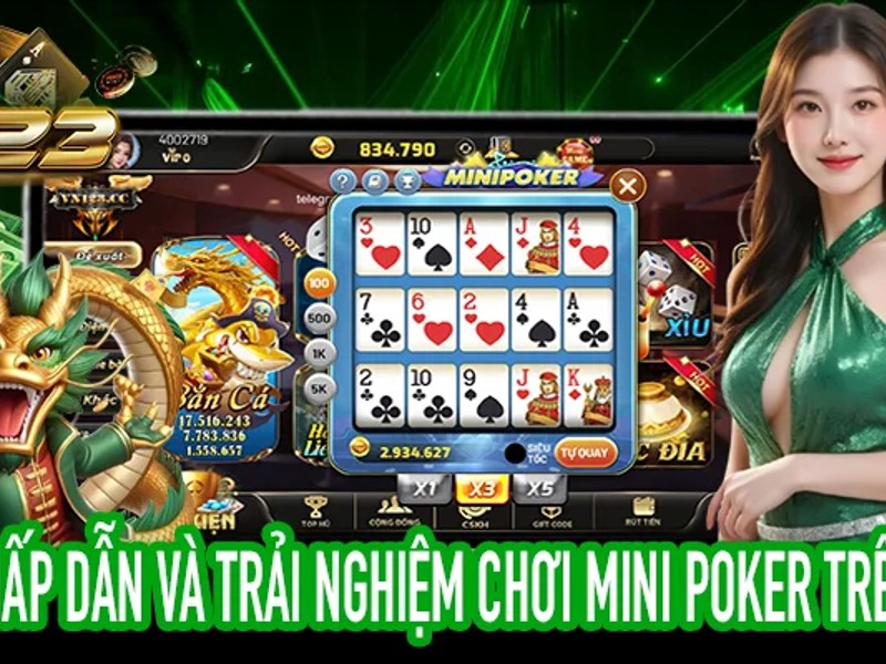 Trò chơi bài xoxo66 với các lá bài poker