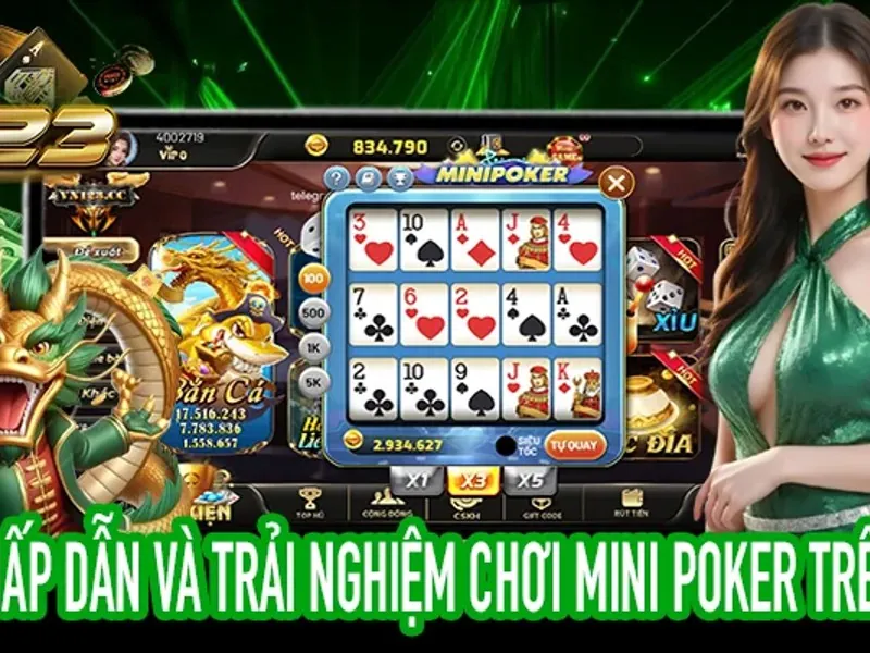 Trò chơi bài xoxo66 với các lá bài poker