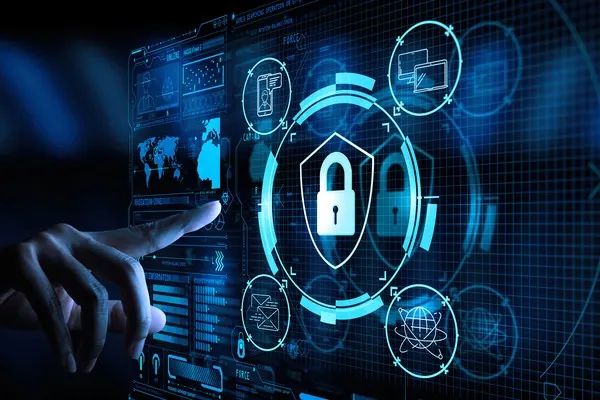 Minh họa việc thu thập dữ liệu cá nhân một cách an toàn và minh bạch, với các biểu tượng liên quan đến thông tin người dùng, biểu mẫu và sự đồng ý.